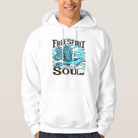Sky Bird mit freiem Geist und Soul Hoodie (Vorderseite)