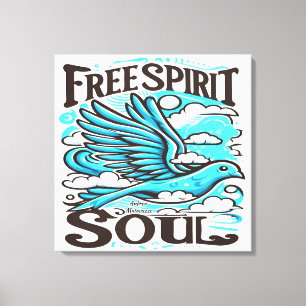 Sky Bird mit freiem Geist und Soul Leinwanddruck
