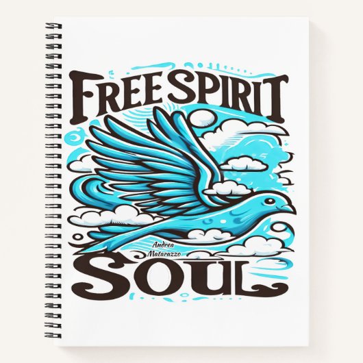 Sky Bird mit freiem Geist und Soul Notizblock (Vorderseite)