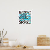 Sky Bird mit freiem Geist und Soul Poster (Küche)