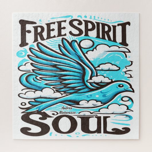 Sky Bird mit freiem Geist und Soul Puzzle (Vertikal)