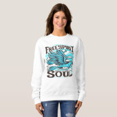 Sky Bird mit freiem Geist und Soul Sweatshirt (Vorne ganz)