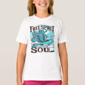 Sky Bird mit freiem Geist und Soul T-Shirt (Vorderseite)