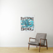 Sky Bird mit freiem Geist und Soul Wandteppich (Beispiel)