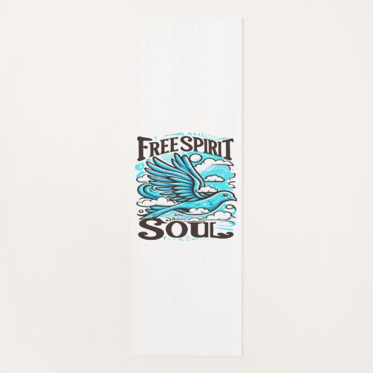 Sky Bird mit freiem Geist und Soul Yogamatte (Vorderseite)