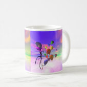 Sky Birthday Balloons Kaffeetasse (VorderseiteRechts)