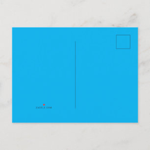Sky Blue #00B0EF, Ball Blue Ankündigungspostkarte