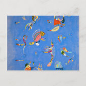 Sky Blue, 1940 von Wassily Kandinsky Postkarte (Vorderseite)