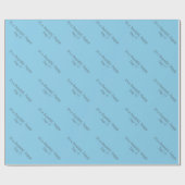 Sky Blue 87CEEB - Benutzerdefinierte Meldung oder Geschenkpapier (Flach)