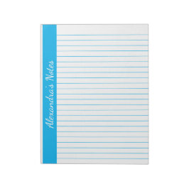 Sky Blue 8.5 x 11 Letter Size Verlassen Vertikaler Notizblock