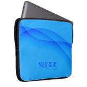 Sky Blue Abstrakt Background und Anpassung Laptopschutzhülle (Vorne Rechts)