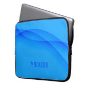 Sky Blue Abstrakt Background und Anpassung Laptopschutzhülle (Vorderseite Links)