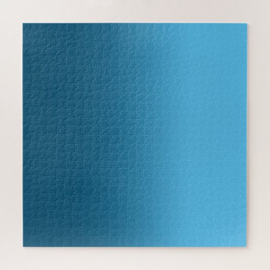 Sky Blue and Ocean Blue Ombre Puzzle (Horizontal)