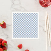 Sky Blue and White Gingham Checkered Serviette (Beispiel)