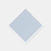 Sky Blue and White Gingham Checkered Serviette (Ecke)
