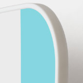 Sky Blue and White Striped Pickleball Paddle (Linke Seite)