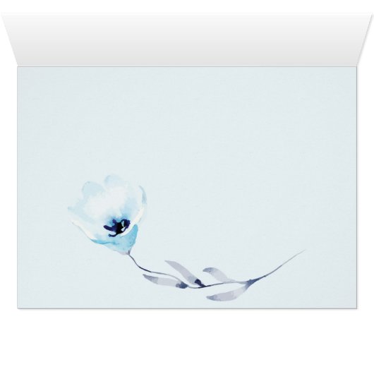 Sky Blue Anemone Blume Wedding (Innenansicht Horizontal (Unten))