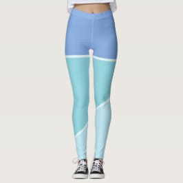 Sky Blue & aquamarine Farbvariante in monochromen Leggings
