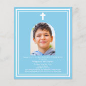 Sky blue arch Foto boy First Communation (Vorderseite)