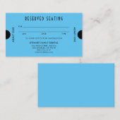 Sky Blue Art Deco Sitzecke Dental Terminkarte (Vorne/Hinten)