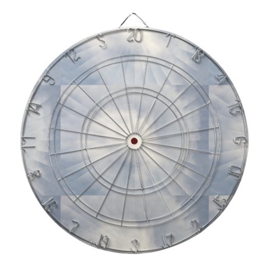 Sky Blue Background Dartscheibe (vorne)