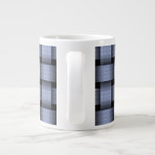 Sky Blue Basket Weave Jumbo-Tasse (Rückseite)