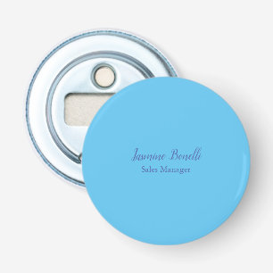 Sky Blue Beruflich Modern Minimalistischer Name Flaschenöffner