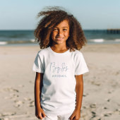 Sky Blue Big Sis Individuelle Name T-Shirt