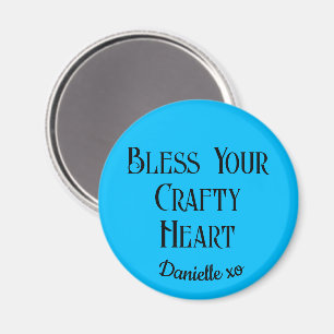 Sky Blue Bless Ihr verrücktes Herz 2.25-in Magnet