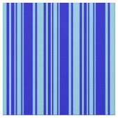 Sky Blue & Blue Colos Lined Pattern Stoff (Nahaufnahme)