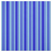 Sky Blue & Blue Colos Lined Pattern Stoff (Muster)