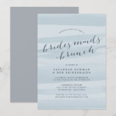 Sky Blue Bridesmaids Einladung (Vorne/Hinten)