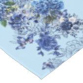 Sky Blue Butterfly Blume Medow Tischdecke (Schrägansicht)