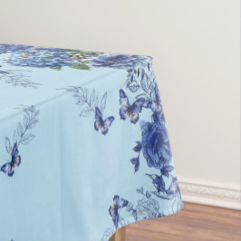 Sky Blue Butterfly Blume Medow Tischdecke