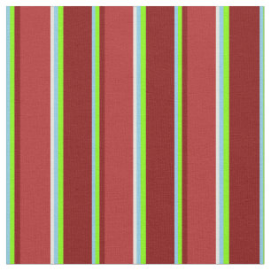 Sky Blue, Chartreuse, Maroon, Red & Light Yellow Stoff