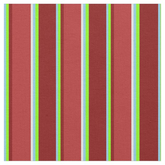 Sky Blue, Chartreuse, Maroon, Red & Light Yellow Stoff (Nahaufnahme)
