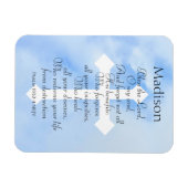 Sky Blue Christlich Healing Bible Name Magnet (Horizontal)