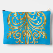 Sky Blue, Christmas Gifts Authority® Large Zubehörtasche (Rückseite)