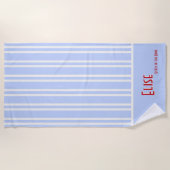 Sky Blue City Chic Bachelorette Strandtuch (Vorderseite)