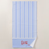 Sky Blue City Chic Bachelorette Strandtuch (Vorderseite)