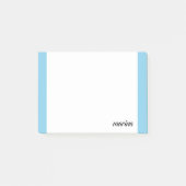 Sky Blue Clean Beruflich Name Post-it Klebezettel (Vorderseite)