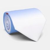 Sky Blue Clouds Neck Tie Krawatte (Gerollt)