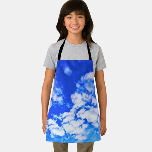 Sky Blue Clouds Schürze (Insitu)