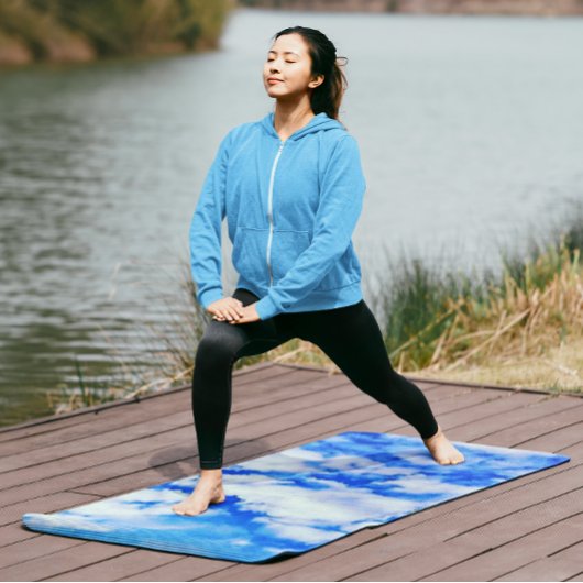 Sky Blue Clouds Yogamatte