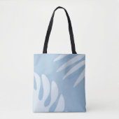 Sky Blue Coastal Palm Leaf Tasche (Vorderseite)