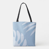 Sky Blue Coastal Palm Leaf Tasche (Rückseite)