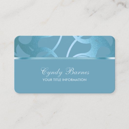 Sky Blue Contemporary Business Card Visitenkarte (Vorderseite)