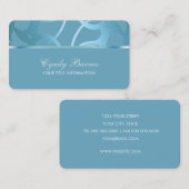 Sky Blue Contemporary Business Card Visitenkarte (Vorne/Hinten)