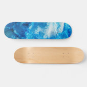 Sky Blue Coral Skateboard (Horizontal)