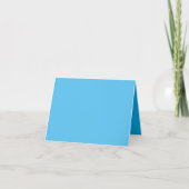 Sky Blue, Crystal Blue geklappt Danke Karte (Vorderseite)